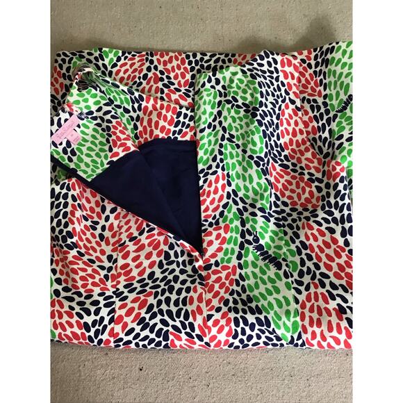 LILLY PULITZER Womens 10 Stephanie Shift Dress Open Call Ikat Leaf Caterpillers - Picture 8 of 12